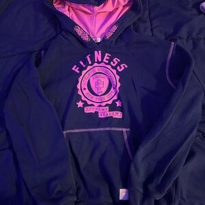 Supreme Academy Fitness Hoodie - Navy and Pink